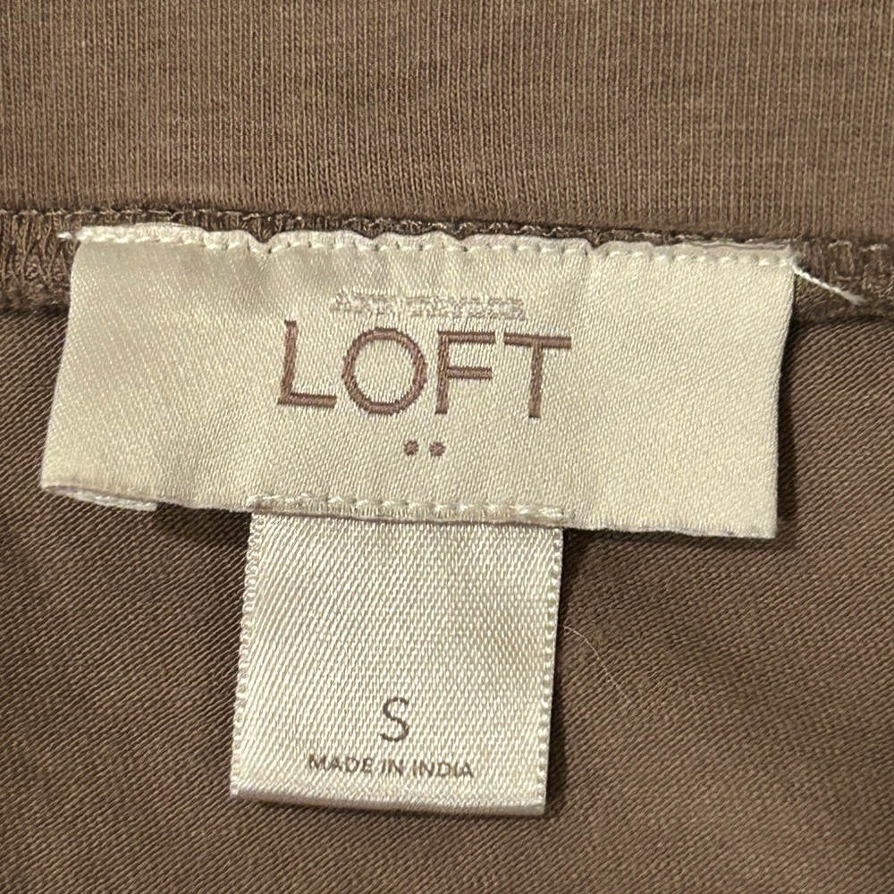 Loft Small Skirt Women's /Brown /Pull On layered Mini Boho / Retail $69 - Picture 4 of 4